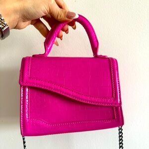Hot pink Zara mini bag